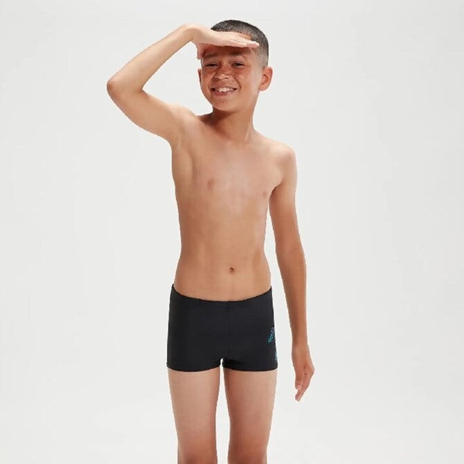 Speedo Boy's Hyperboom Placement Aquashort Shorts Trunks Swimsuit Swimming BNWT