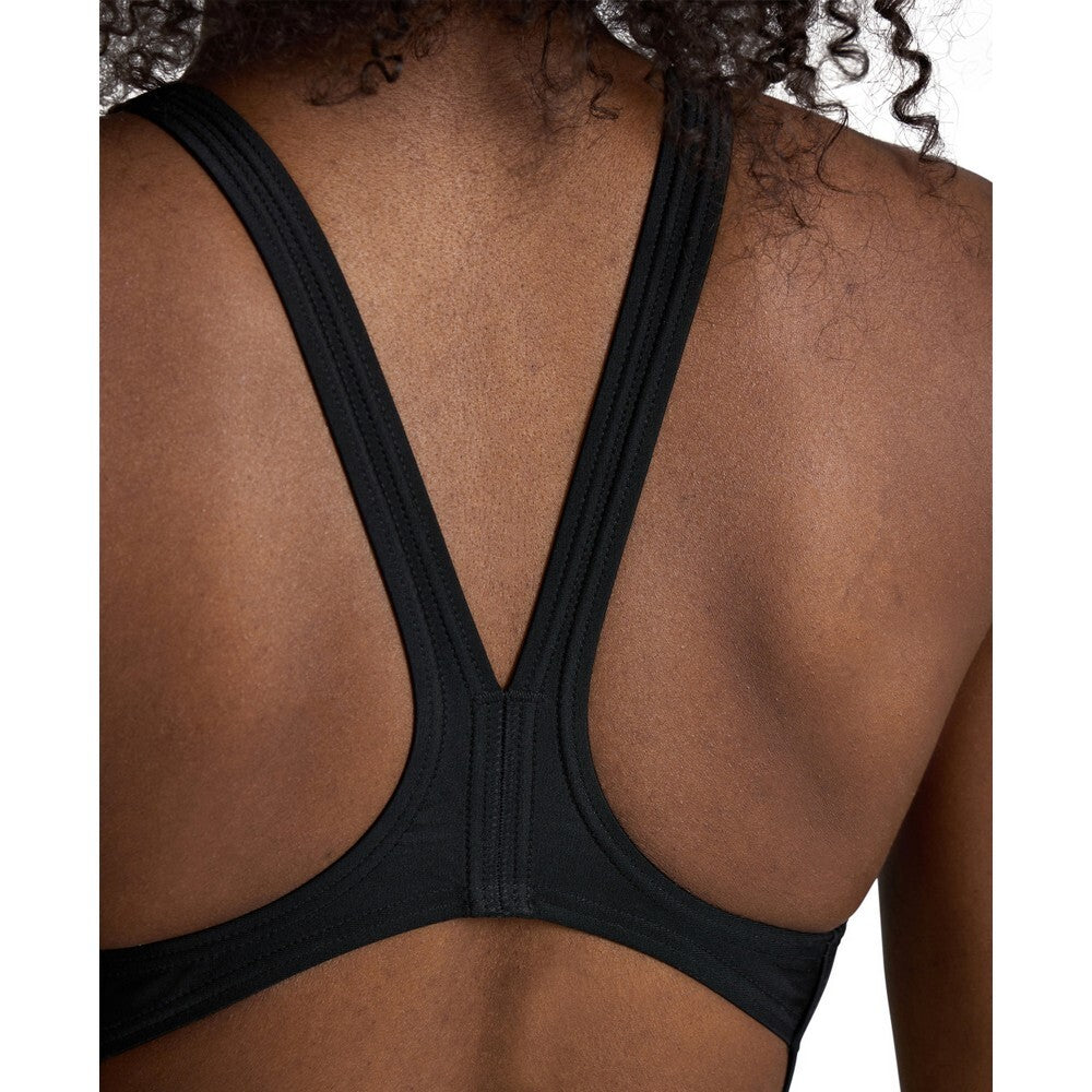 Arena Women's Dynamo One Piece R Swimsuit Swimming Costume Swimwear Black BNWT