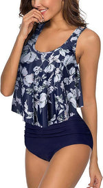 RXRXCOCO Women's Padded Tankini High Waist Swimsuit Swimming Costume BNWT