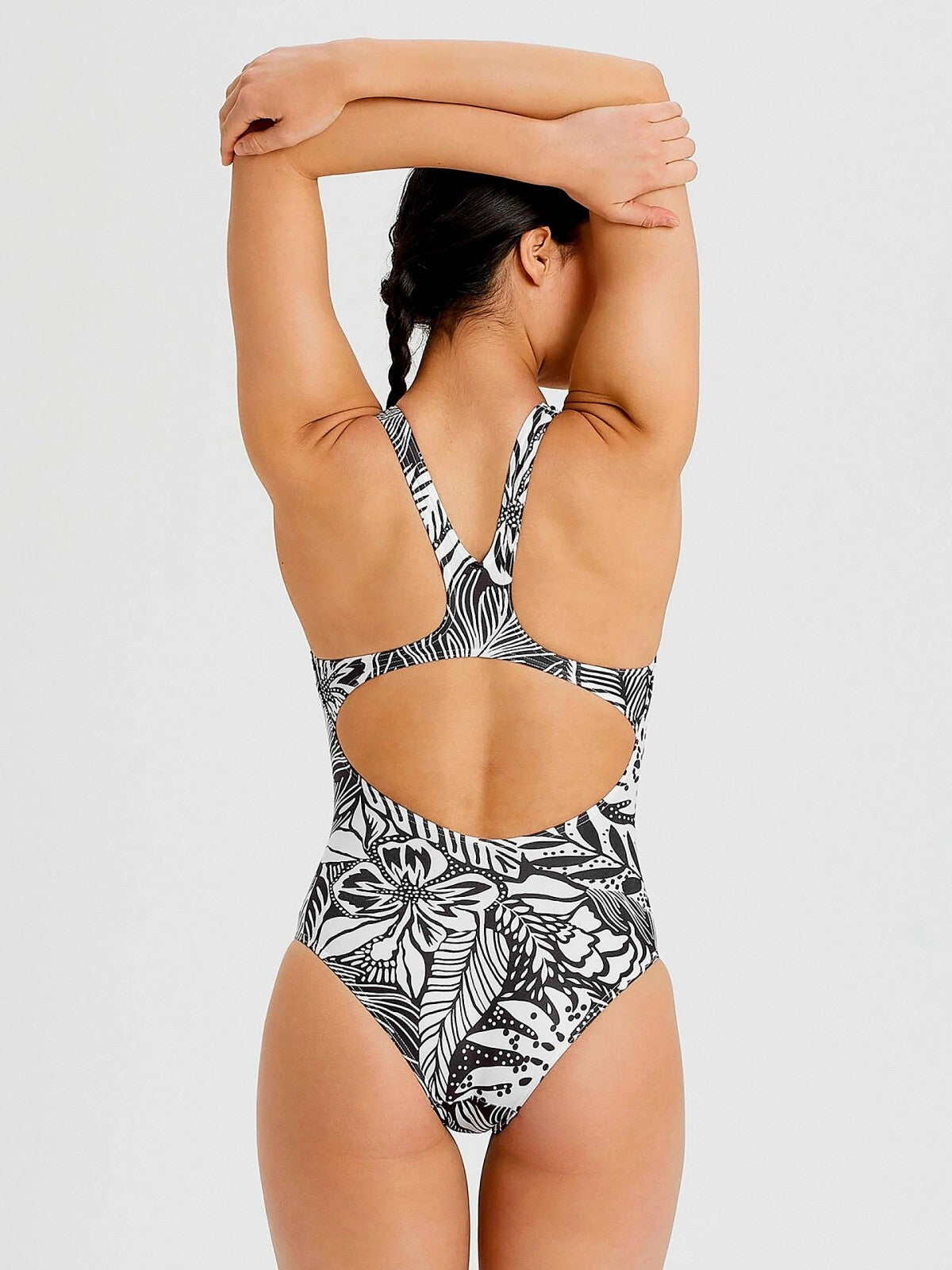 Arena Women's Tropical Print Swim Pro Back Swimsuit Swimming Costume BNWT