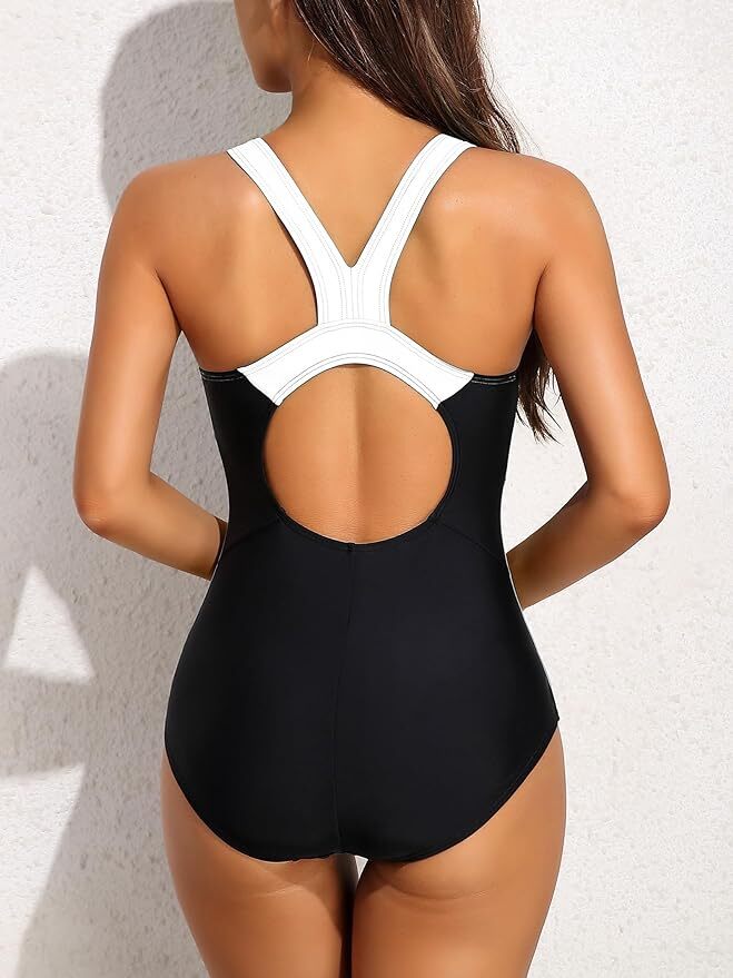 Attraco Women's Padded Racerback Swimsuit Swimming Costume Swimwear BNWT