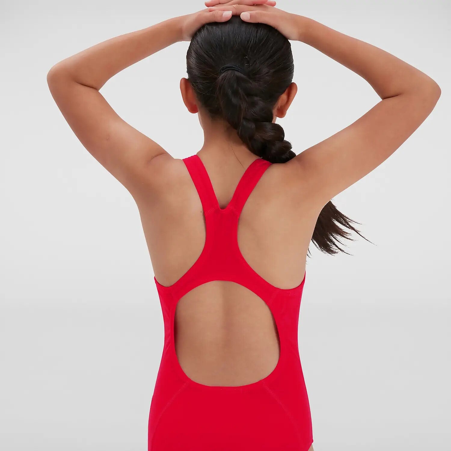 Speedo ECO Endurance+ Medalist Girls Junior Swimsuit Swimming Costume Red BNWT