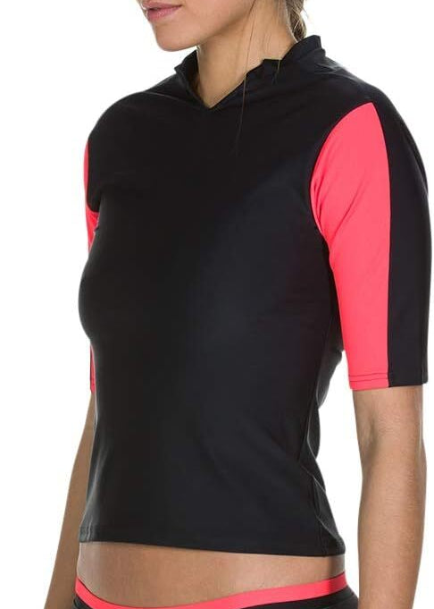 Speedo Women's Short Sleeved Hydractive Rash Top Swimsuit Swimming Costume BNWT
