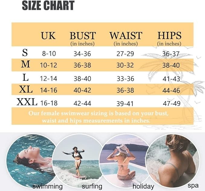 Joweechy Women's Halter Tummy Control Swimsuit Swimming Costume Swimwear BNWT