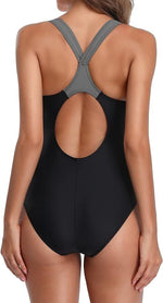 Attraco Women's Padded Athletic Racerback Swimsuit Swimming Costume BNWT