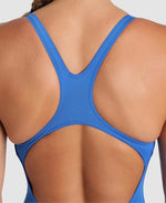 Arena Women's Team Swim Pro Solid Swimsuit Swimming Costume Girls Blue BNWT