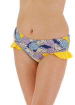 Simply Be Women's Pineapple Ruffle Bikini Briefs Bottoms Swimsuit Swimming BNWT
