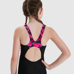 Speedo Hyperboom Splice Legsuit Girl's Swimsuit Swimming Costume Child Kids BNWT