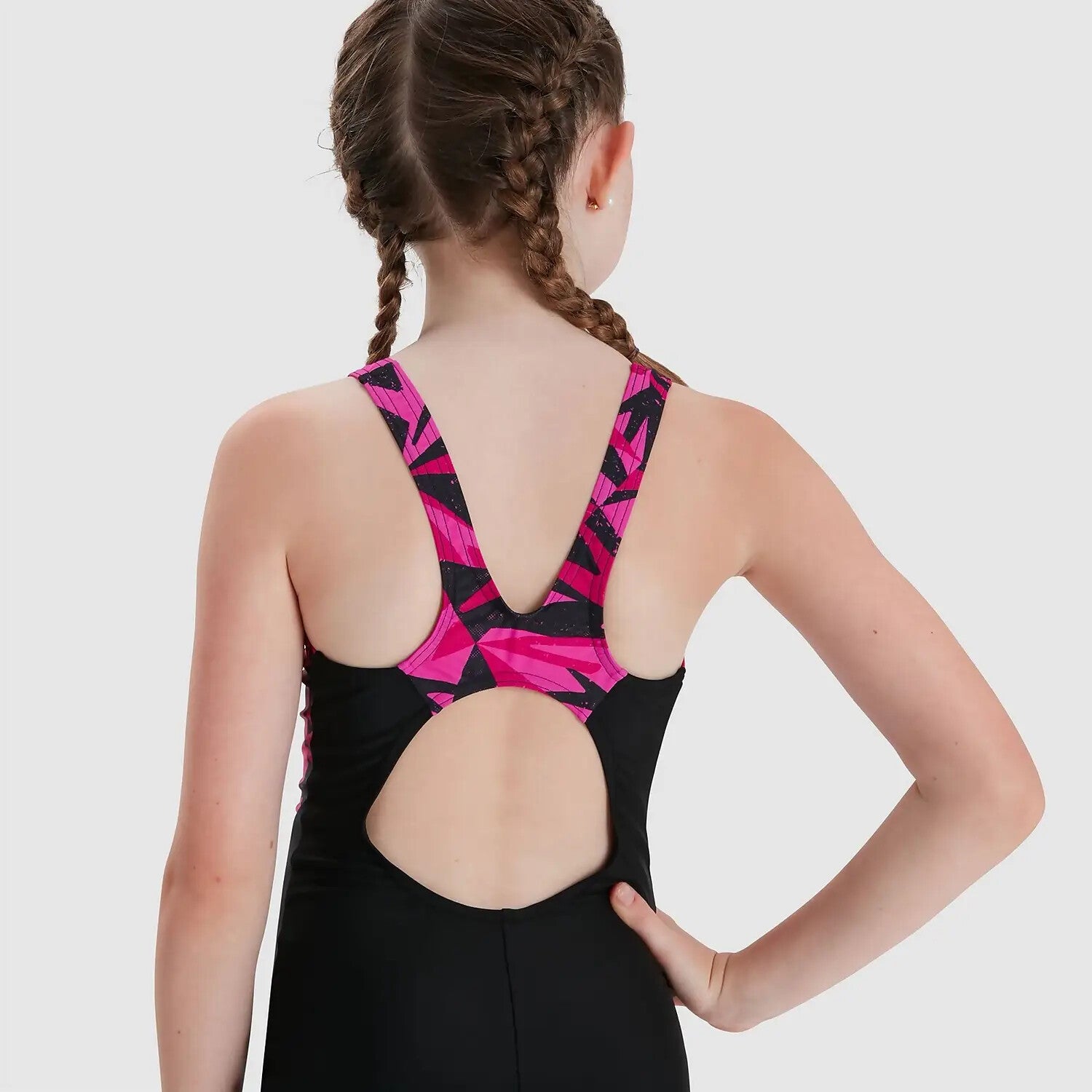 Speedo Hyperboom Splice Legsuit Girl's Swimsuit Swimming Costume Child Kids BNWT