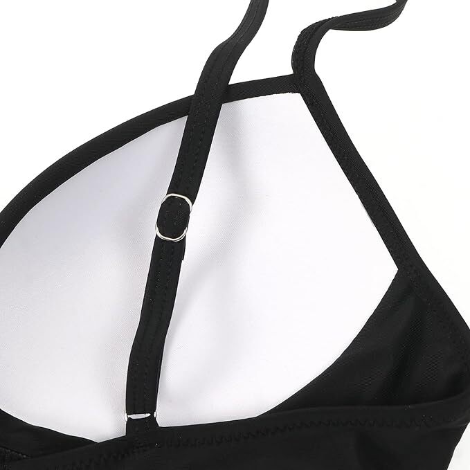 DOULAFASS High Waist Ruched Tummy Control Bikini Swimsuit Swimming Costume BNWT