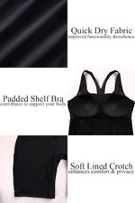 Attraco Women's Boyleg Legsuit Racerback Swimsuit Swimming Costume Kneeskin BNWT