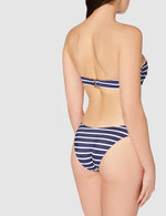 Iris & Lilly Women's Bikini Swimsuit Swimming Costume Navy White Stripe BNWT