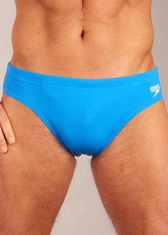 Speedo Men's Endurance+ 7cm Brief Swimsuit Swimming Costume Blue BNWT