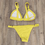 Chechury Women's Triangle Low Waist Sexy Bikini Swimsuit Swimming Costume BNWT