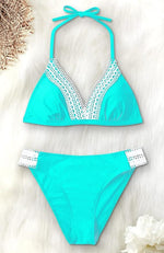 Attraco Women's Padded Bikini Lace Two Piece Swimsuit Swimming Costume BNWT