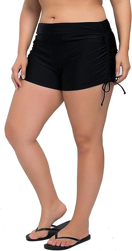 Attraco Women's High Waisted Swim Shorts Swimsuit Swimming Costume Plus BNWT