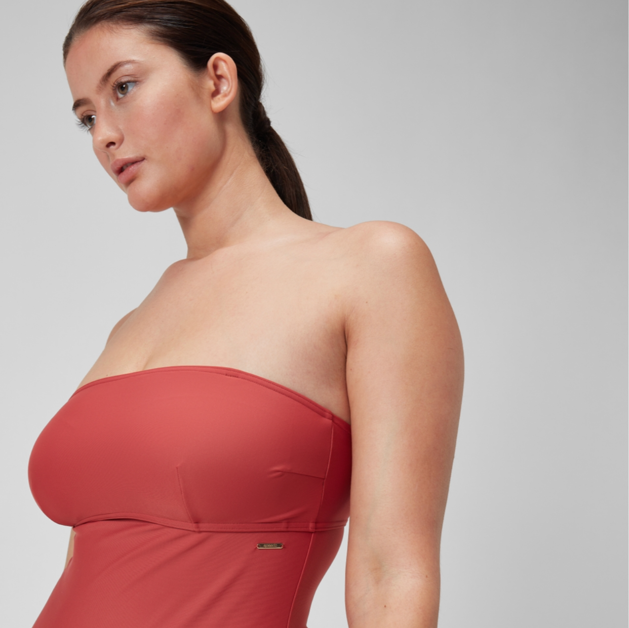 Speedo Women's Shaping Bandeau Swimsuit Swimming Costume Ladies Swimwear BNWT