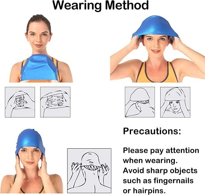 Traling Kids Swimming Cap, Silicone Swim Hat for Children Boys Girls 6-12 Years