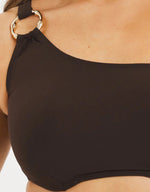 Figleaves Women's Serengeti One Shoulder Padded Bikini Top Underwired Swimsuit