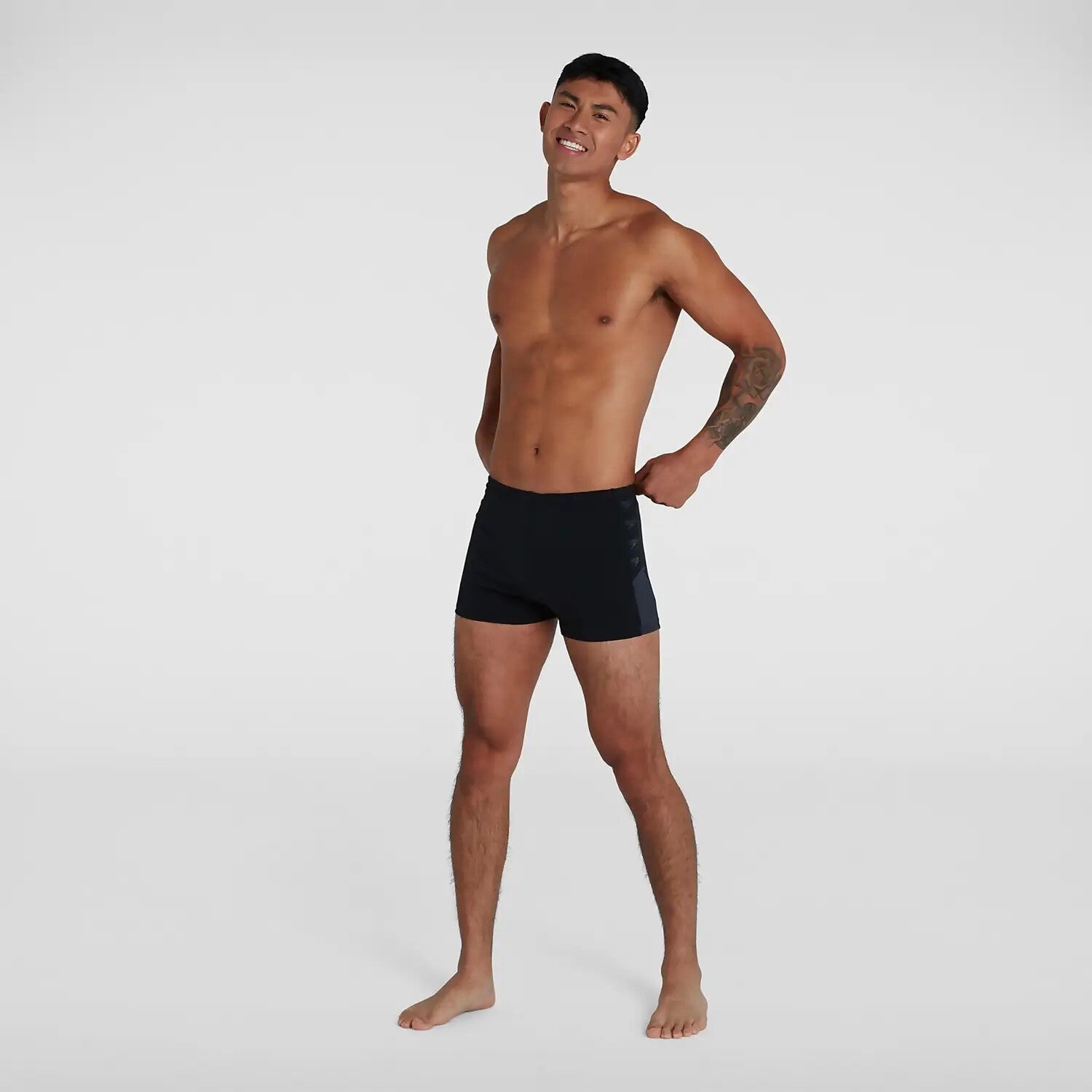 Speedo Men's Boom Logo Splice Aquashort Swimsuit Swimming Costume BNWT