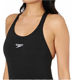 Speedo Women's Endurance+ Medalist Swimsuit Swimming Costume Black BNWT