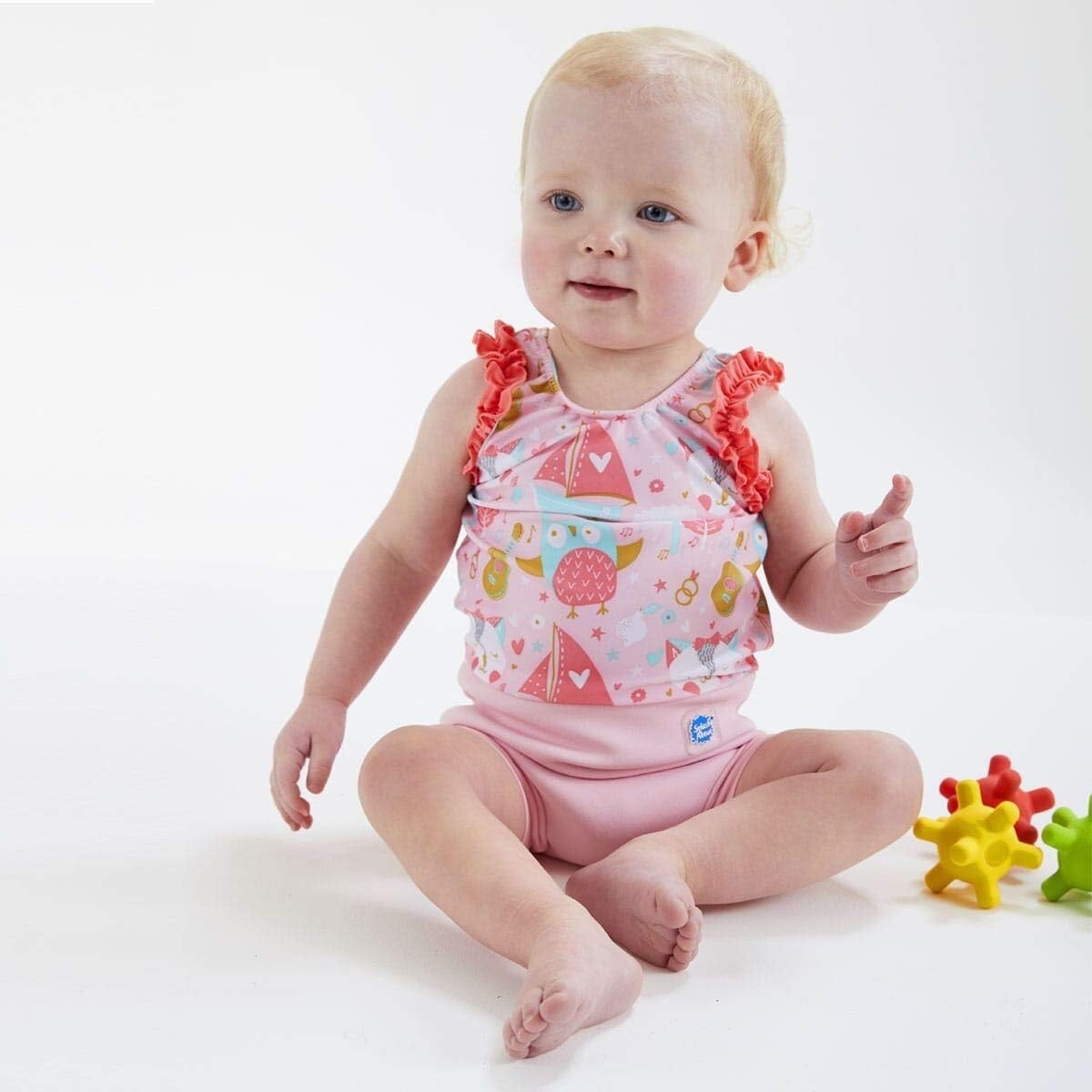 Splash About Happy Nappy Costume Reusable Neoprene Owl & Pussycat Girl BNWT