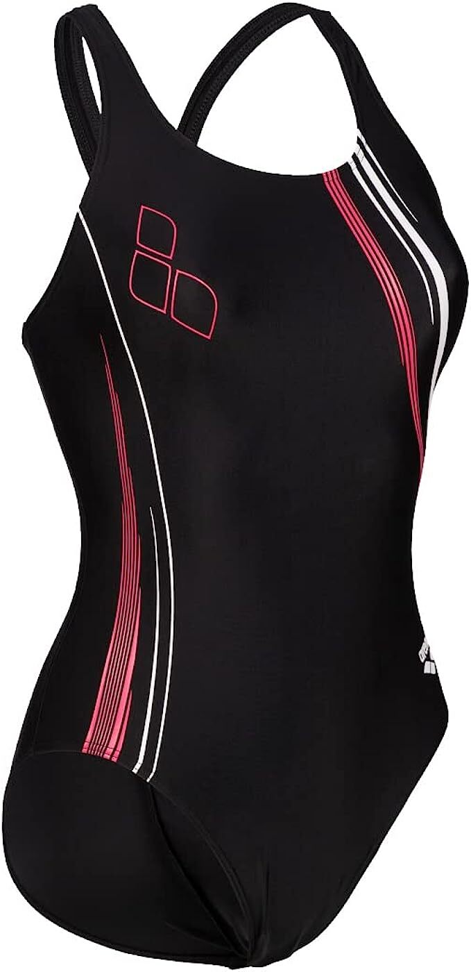 Arena Women's V Back Graphic Swimsuit Swimming Costume Ladies BNWT