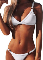 Chechury Women's Triangle Low Waist Sexy Bikini Swimsuit Swimming Costume BNWT