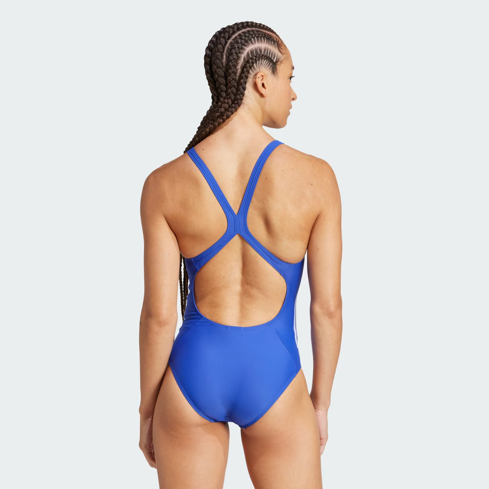 Adidas Women's 3 Stripes C-Back One Piece Swimsuit Swimming Costume JN8121 BNWT