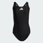 Adidas Women's 3 Bars Logo One Piece Swimsuit Swimming Costume HS1747 BNWT