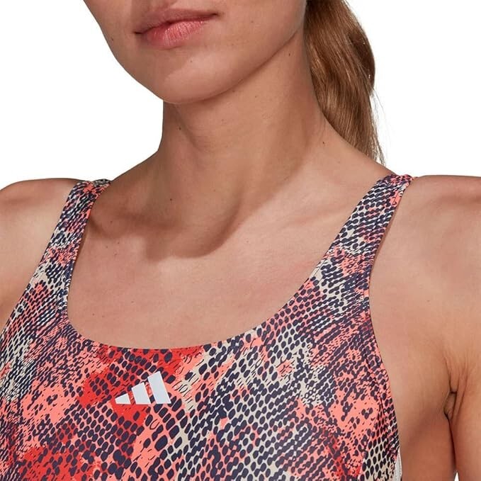 Adidas Women's 3-Stripes Graphic One Piece Swimsuit Swimming Costume HR4384 BNWT