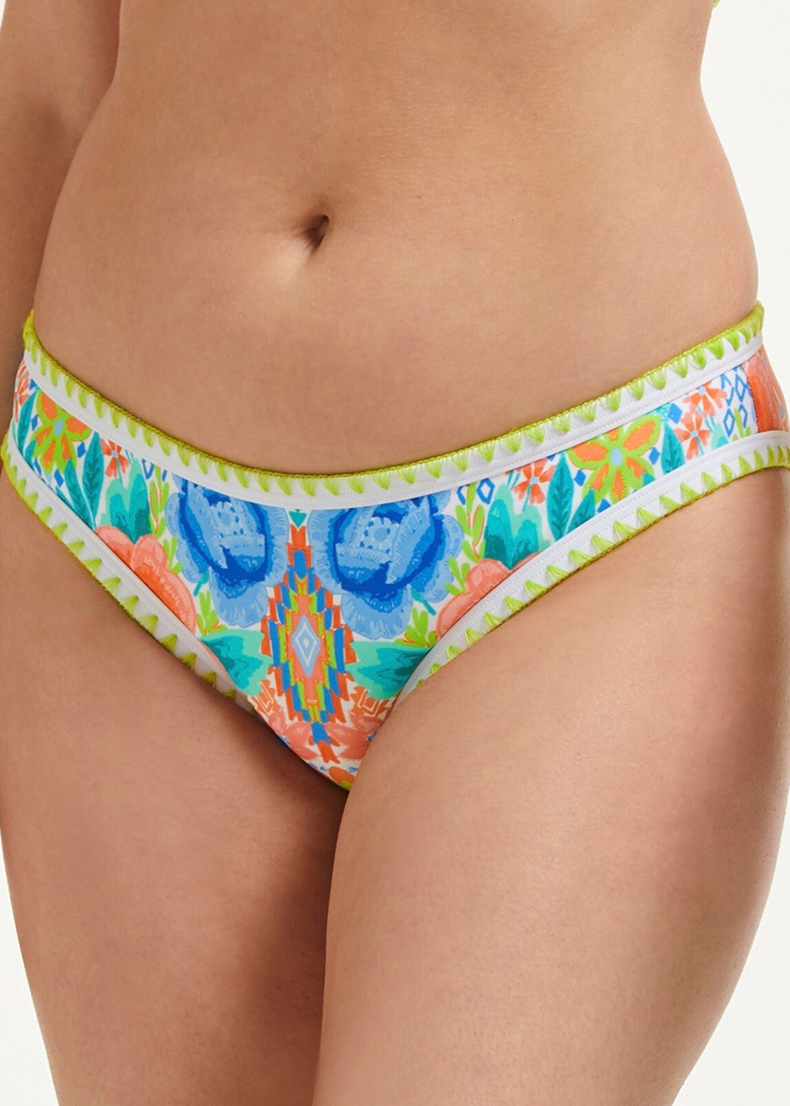 Figleaves Women's Frida Floral Bikini Briefs Bottoms Swimsuit Swimming BNWT