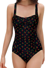 Shekini Women's Square Neck Twist Front Padded Swimsuit Swimming Costume BNWT