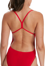 Speedo Women's Eco Endurance+ Thinstrap Swimsuit Swimming Costume Red BNWT