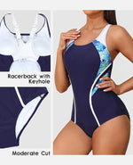 Attraco Women's Padded Athletic Racerback Swimsuit Swimming Costume BNWT