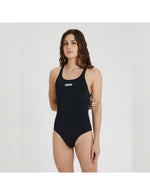 Arena Women's Solid Swim Pro Swimsuit Swimming Costume Black Ladies BNWT