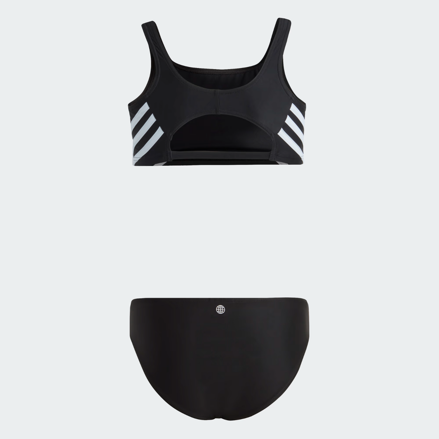 Adidas Girls 3 Three Stripe Bikini Kids Swimsuit Swimming Costume Girl's BNWT