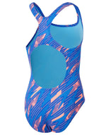 Speedo Girls Hyperboom Allover Medalist Swimsuit Swimming Costume BNWT