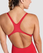 Arena Women's Team Swim Pro Solid Swimsuit Swimming Costume Girls Red BNWT