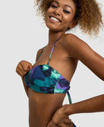 Arena Women's Bandeau Two Piece Bikini Allover Swimsuit Swimming Costume BNWT