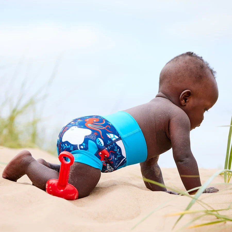 Splash About New Happy Nappy - Reusable Baby/Toddler Neoprene Swim Boys BNWOT
