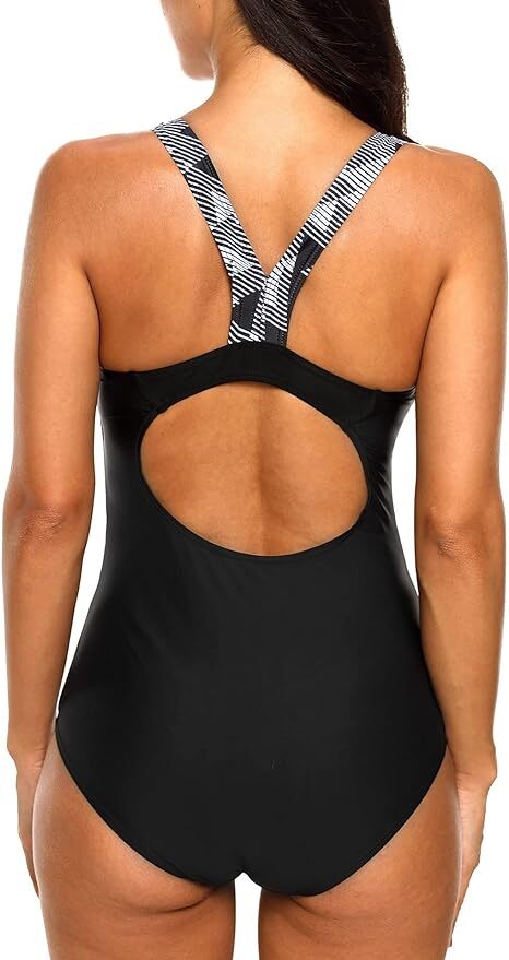 CharmLeaks Women's Padded Racerback Swimsuit Swimming Costume Swimwear BNWT