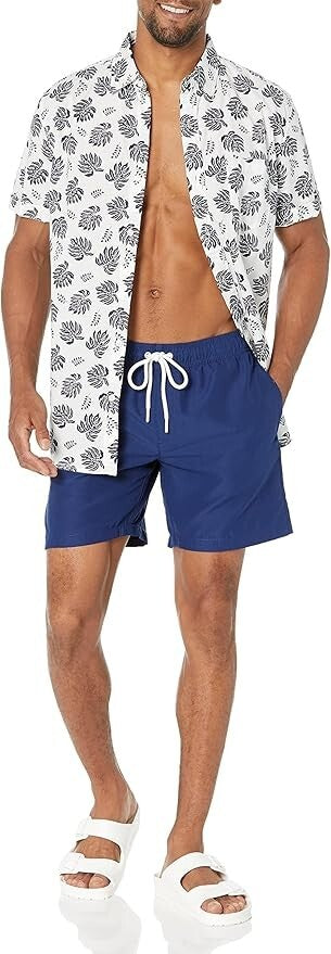 Amazon Essentials Men's 7” Quick Dry Swim Shorts Trunks Swimsuit Swimming BNWT