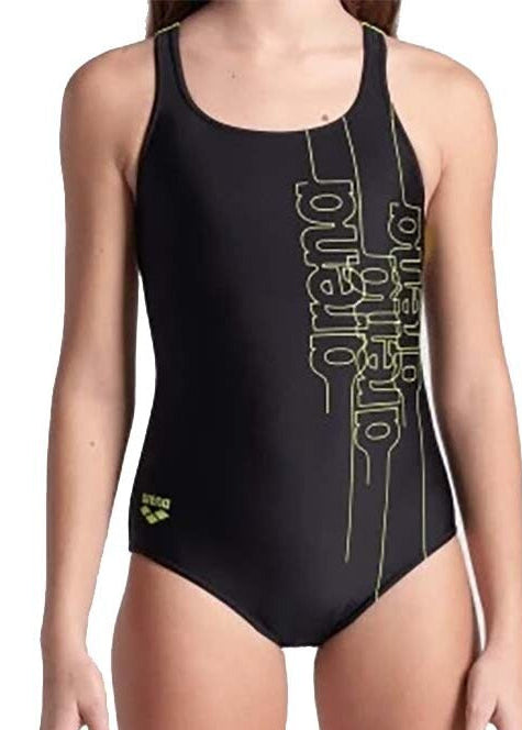 Arena Girl's Swim Pro Back Graphic Swimsuit Swimming Costume BNWT