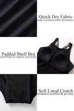 CharmLeaks Women's Padded Racerback Swimsuit Swimming Costume Swimwear BNWT
