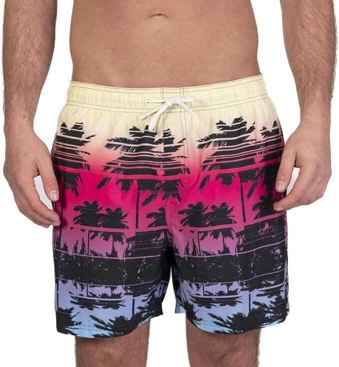 Ript Essentials Men's Quick Dry UV50 Swimming Swim Shorts Trunks Palm BNWT