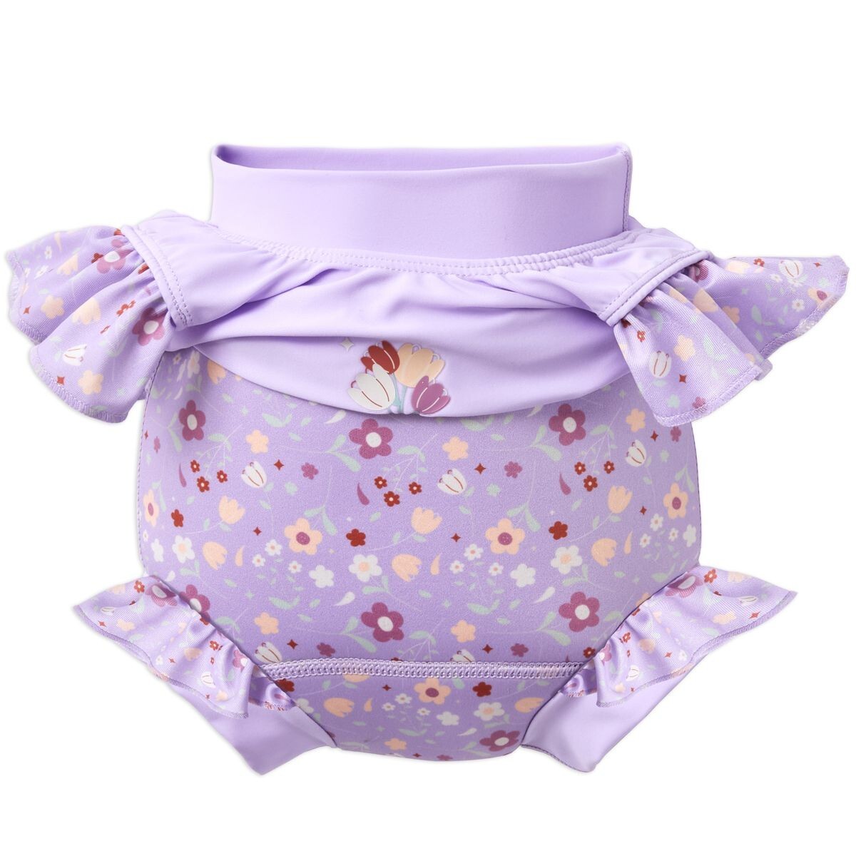 Splash About Happy Nappy Costume Reusable Neoprene Frills Lilac Spring BNWOT