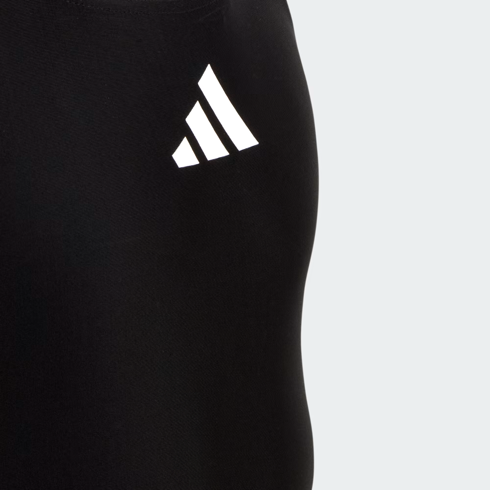 Adidas Girls Solid 3 Three Bars Stripe Small Logo Swimsuit Swimming Costume BNWT