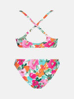 Cupshe Women's Knotted Floral Low Rise Bikini Swimsuit Swimming Costume BNWT