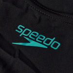 Speedo Women's Placement Muscleback Swimsuit Swimming Costume Black Blue BNWT